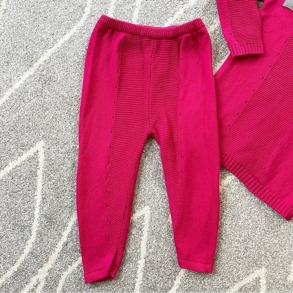 Petimini Hot Pink Knit Tunic Sweater Set 18 months - Picture 4 of 6